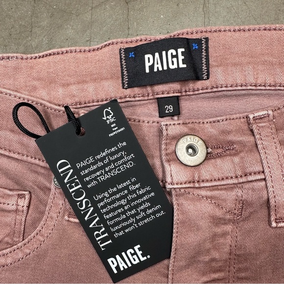 Paige Federal Slim Straight Jeans in Vintage Rich Malbec Sz 29 - Picture 9 of 11